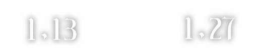 2026 期間1.13ー1.27まで